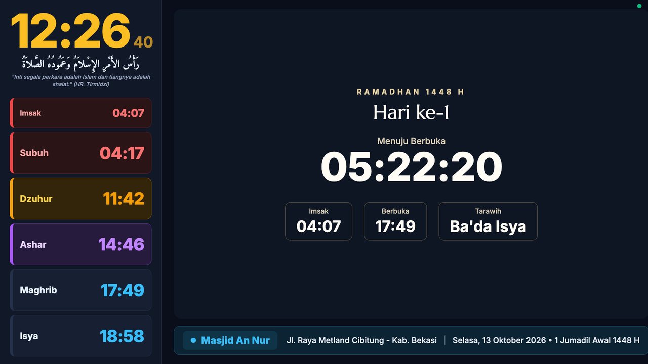 Hitung mundur berbuka puasa saat Ramadhan